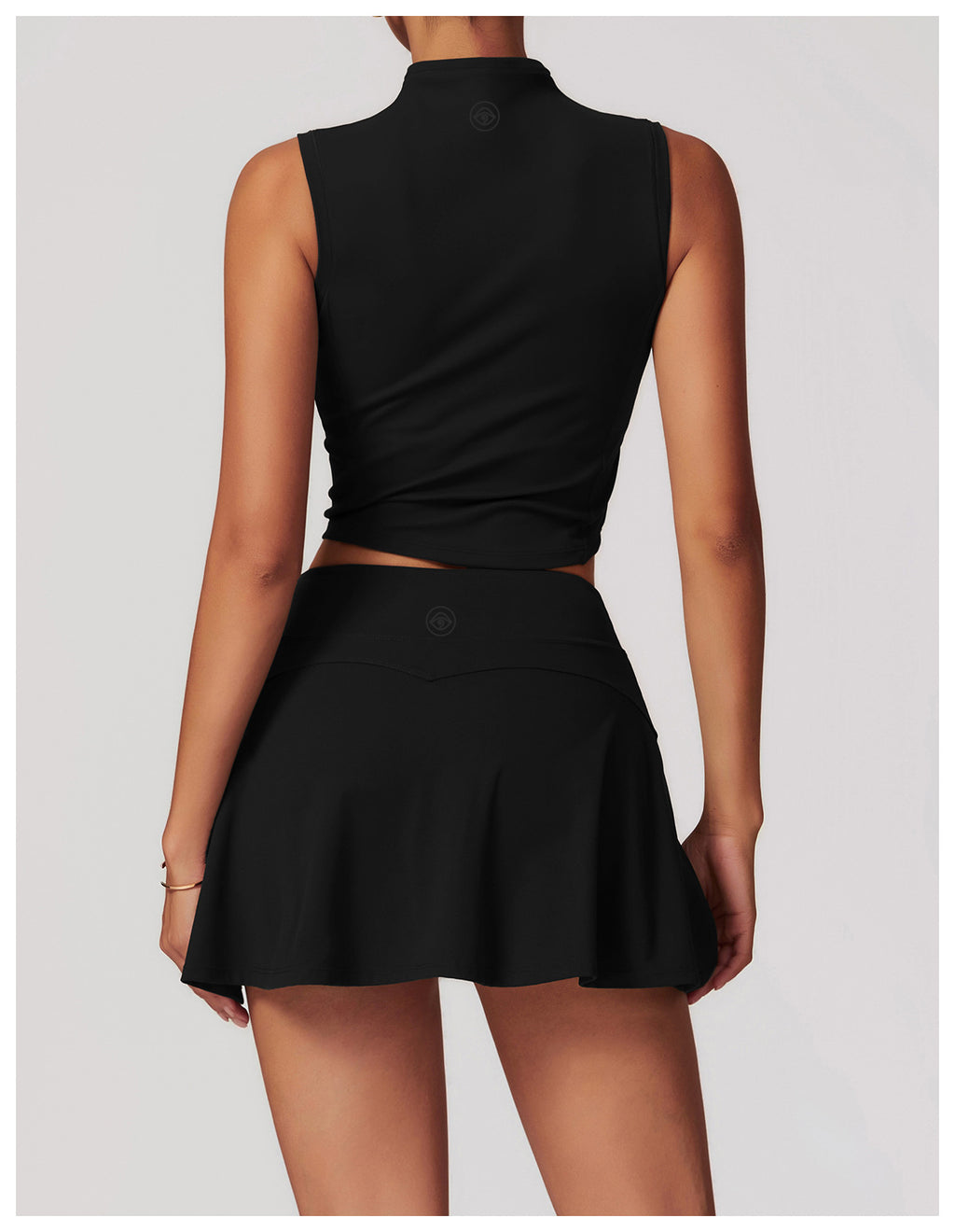 High-Waisted Flowy Athletic Skirt